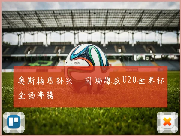 奥斯梅恩孙兴慜同场爆发U20世界杯全场沸腾
